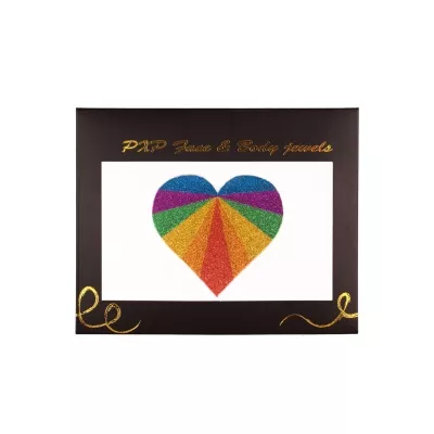 Body Jewels - Rainbow Heart