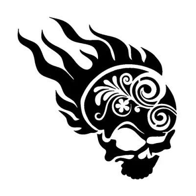 510 - Flaming Sugar Skull Pixie
